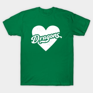 Vintage Dragons School Spirit // High School Football Mascot // Go Dragons T-Shirt